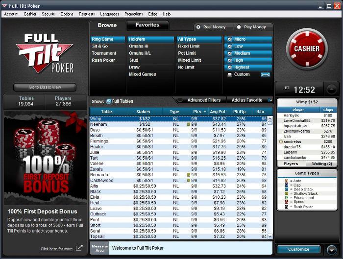 Full Tilt Poker Not Loading